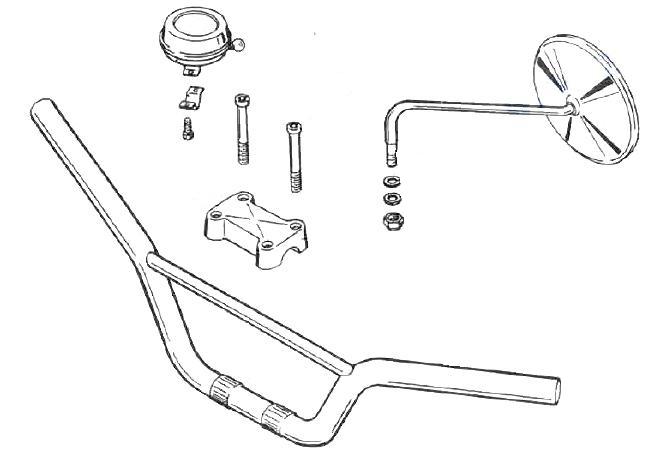 Zündapp Handlebar and attachment parts