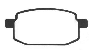 Scheibenbremsbelagsatz 61,4 x 27,1 x 7,3 mm