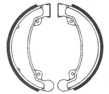 Bremsbackensatz ø 130 x 30 mm