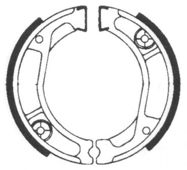 Brake shoe set ø 110 x 30 mm