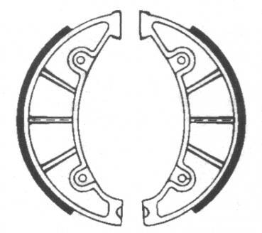 Brake shoe set ø 150 x 25 mm ZÜNDAPP