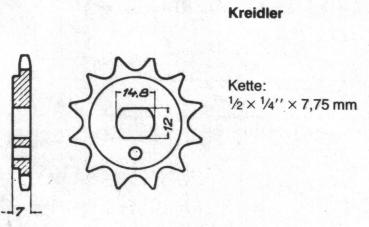 Kettenritzel KREIDLER 13 Zähne