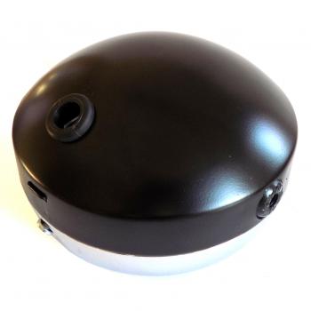 Headlight moped round, black