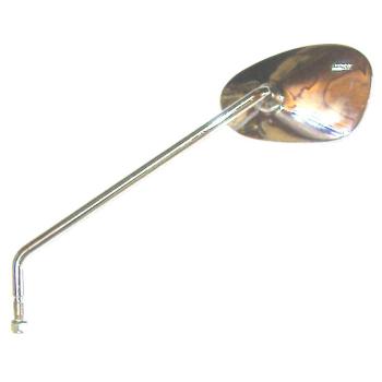 Rear mirror oval, chrome plated