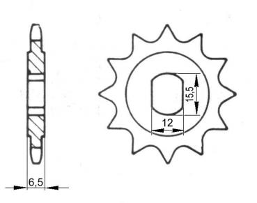 Kettenritzel 235 - 15 Zähne