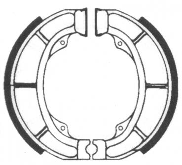 Bremsbackensatz ø 120 x 25 mm