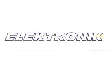 Aufkleber  f. Seitendeckel "ELEKTRONIK"