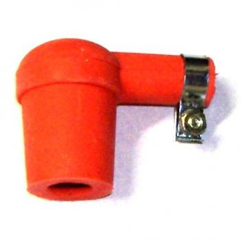 Spark plug resistor cover, silicone, red