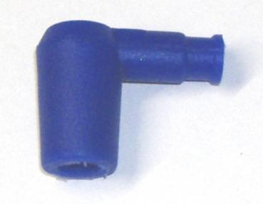 Spark plug resistor cover, silicone, blue