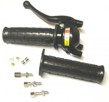 Switch handle 3-speed, black m. Plastic lever