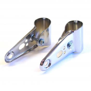 Holder set for headlight PUCH, chrome -plated