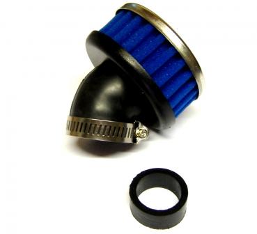 Power filter Ø 28 mm blue, 45°