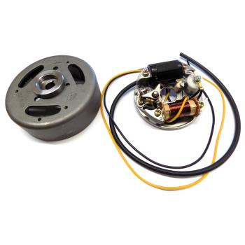 Ignition plate with Pole wheel 80mm 6V 17W counterclockwise