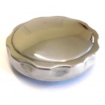 Tank cap chromed, round 40 mm