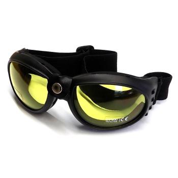 Glasses Bandito, black, glass yellow