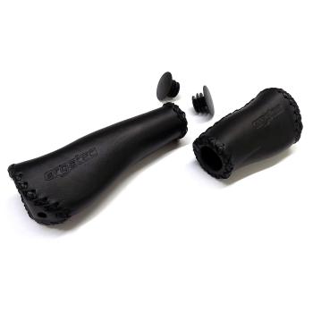 ERGOTEC Grip set Monaco, leather, black