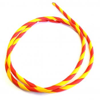 Zierspirale für Bowdenzüge rot/gelb