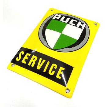Tin Sign Enamel "PUCH SERVICE"