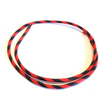 Decorative spiral for Bowden cables black / red