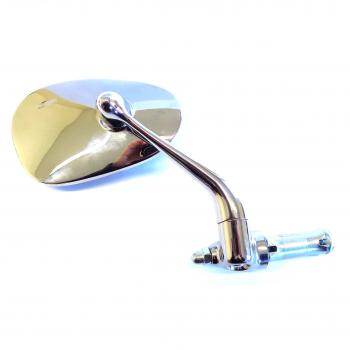 Mirror oval, chromed, right