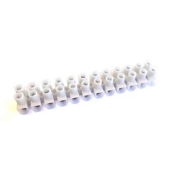 Klemmleiste 1 - 4mm², 12polig, PVC weiß