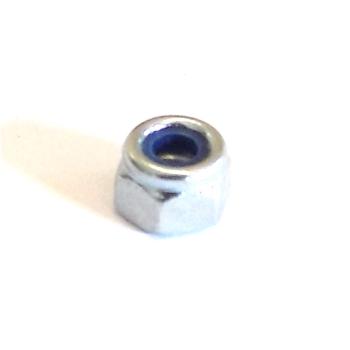 Hexagon nut with clamping part DIN 985 - M 4 - 8 - ZN