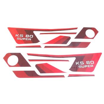 Sticker set ZÜNDAPP KS80 Super red/white