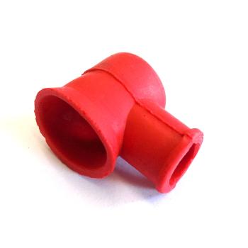 Insulating cap for battery terminal, red