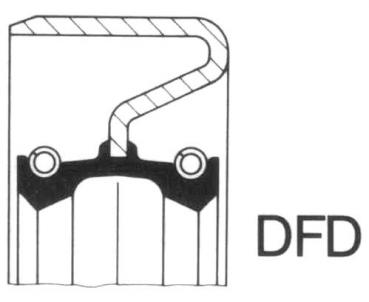 Shaft seal ring 17 x 28 x 7 DFD