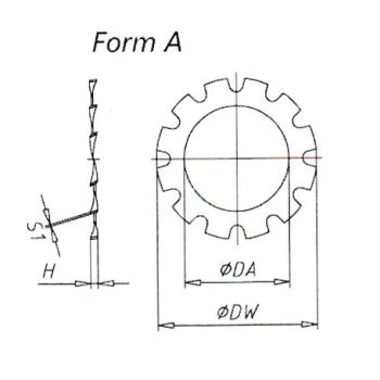 DIN 6797 Zahnescheibe Form A