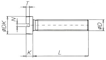 Cylinder head screw DIN 84