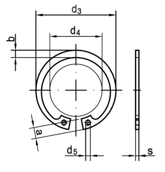 Sicherungsring DIN 472 - 9 - I -  St