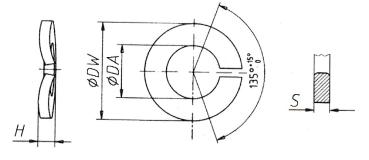 Spring washer DIN 128