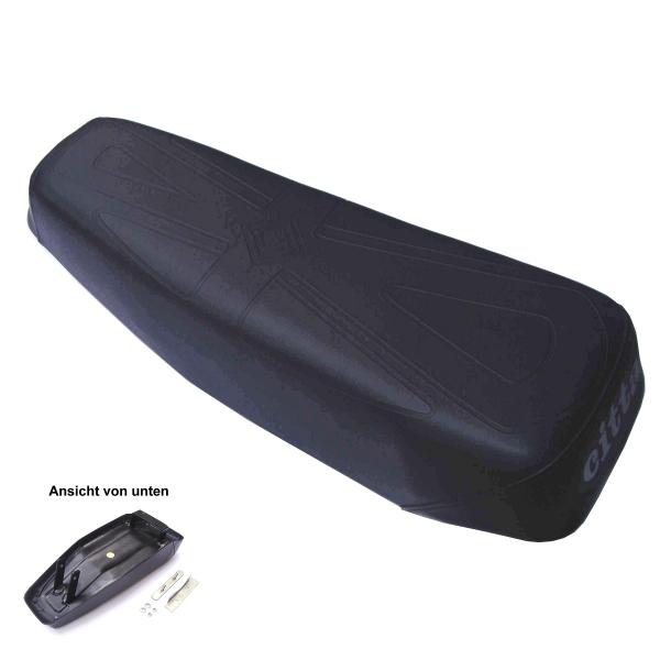Seat faux leather black