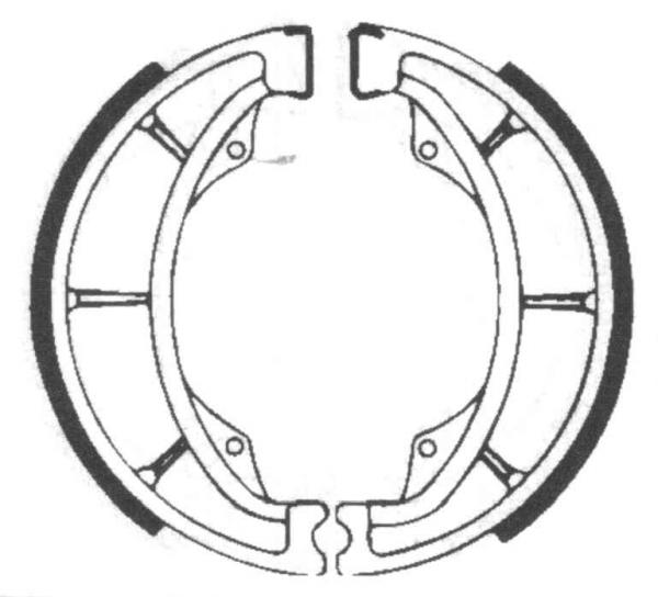 Bremsbackensatz ø 130 x 28 mm