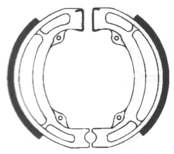 Bremsbackensatz ø 110 x 25 mm