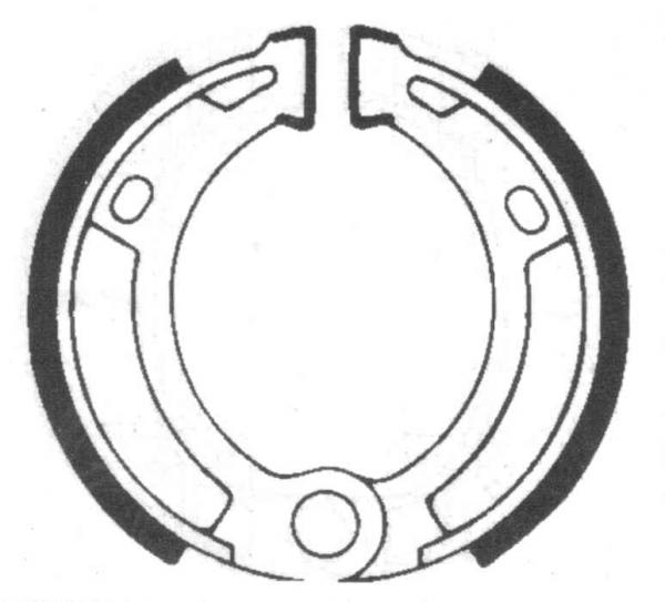 Brake shoe set ø 90 x 18 mm