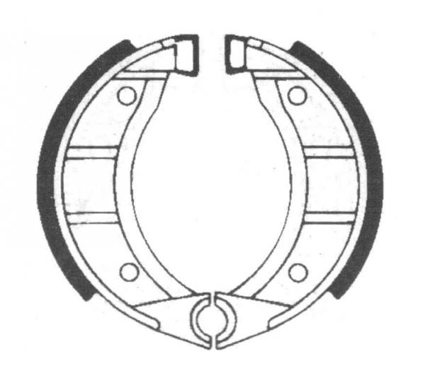 Bremsbackensatz ø 90 x 18 mm