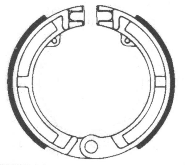 Bremsbackensatz ø 125 x 17 mm