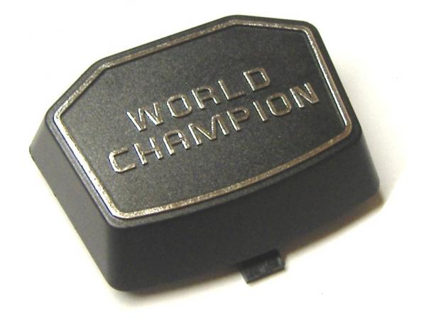 Decorative cover "WORLD CHAMPION"