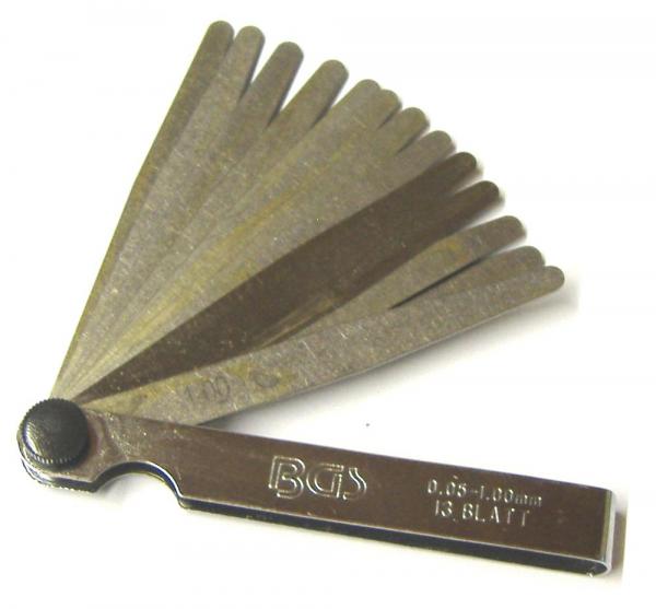 Thickness gauge 13 sheets 0,05-1,00mm