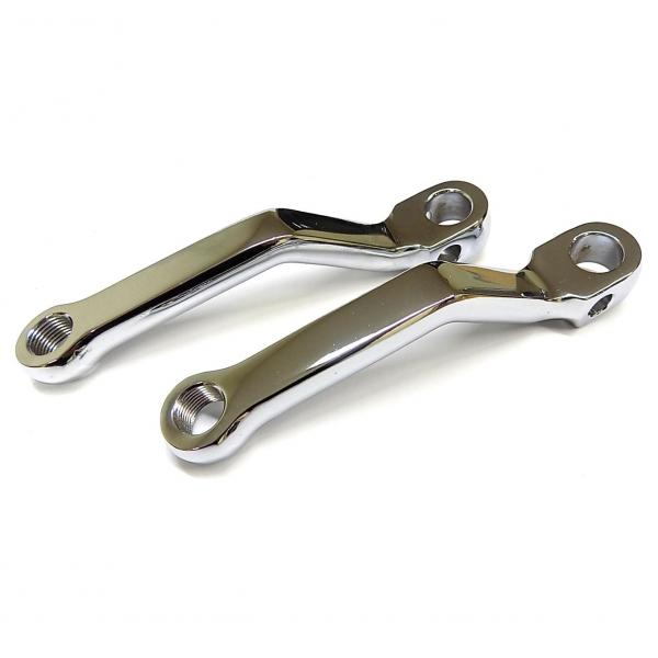 Pedal crank set, chrome plated, 135 mm