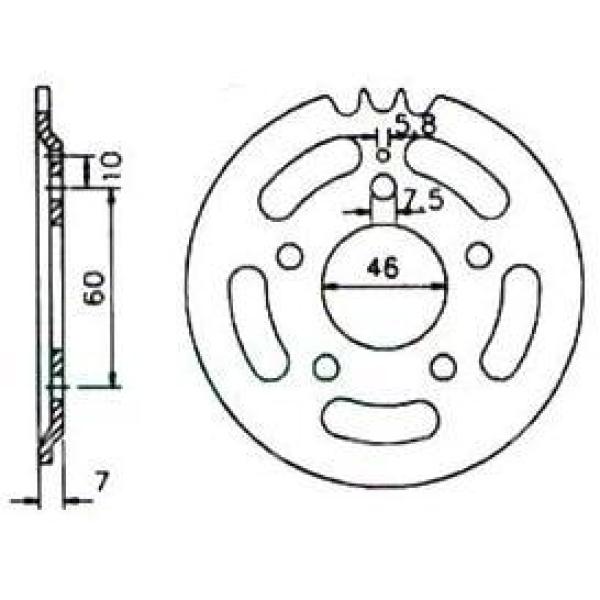 Chain Wheel 844 - 41 teeth, ZÜNDAPP