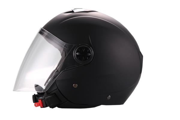 Open face helmet Vito Palermo, matt black, Size M