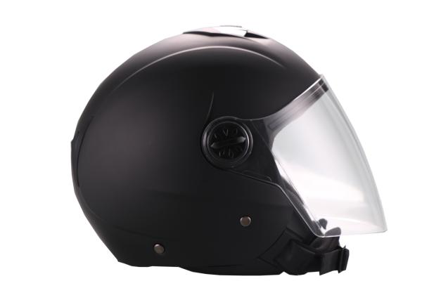Open face helmet Vito Palermo, matt black, Size M