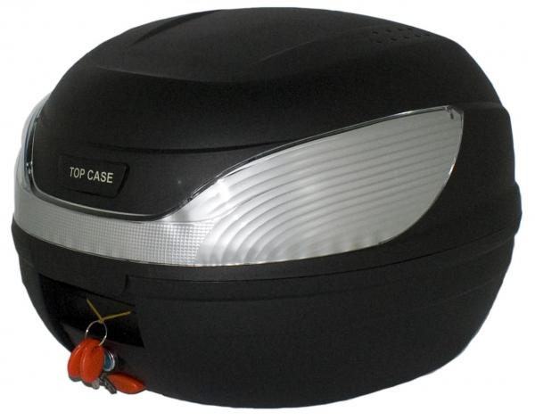 Top Case 32 liters with white reflector