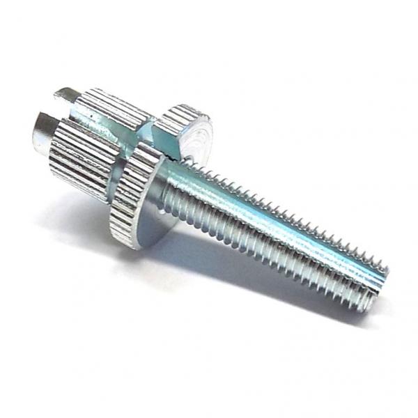 Adjusting screw M7 x 32 galvanized, slotted