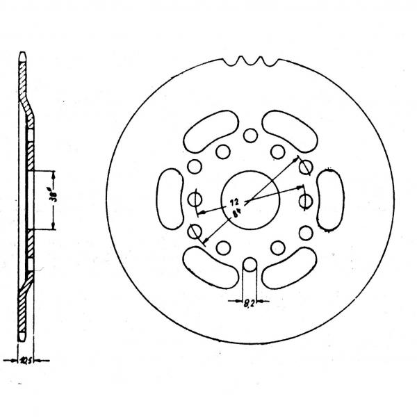 Chain Wheel 45 teeth