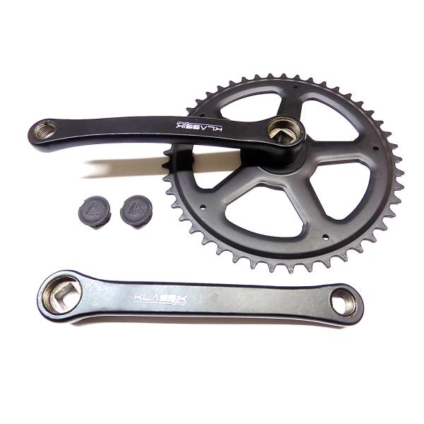 Kettenradgarnitur 46 Zähne, Stahl, schwarz