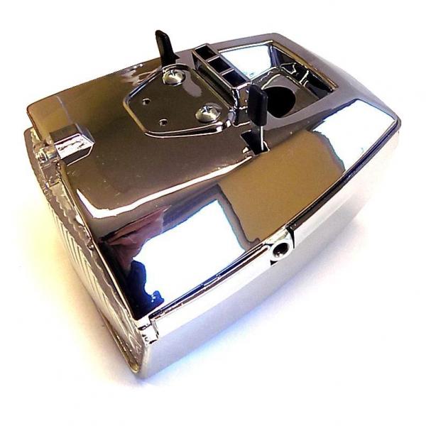 Headlight moped, chrome-plated, with switch